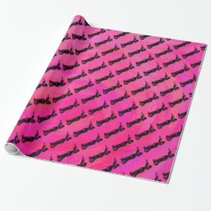 Papier Cadeau Trumpet Boogie Nuits New York Hot rose