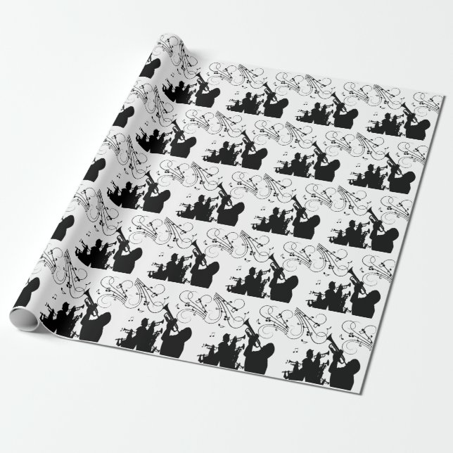 Papier Cadeau Trumpet Section Jazz (Déroulé)