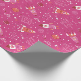 Papier Cadeau Tu n'es plus dans les fusées de Valentine
