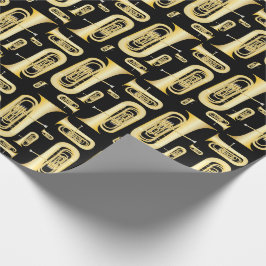 Papier Cadeau Tuba Musician Band Enseignant Papier d'enveloppeme