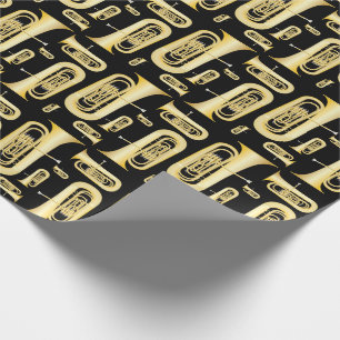 Papier Cadeau Tuba Musician Band Enseignant Papier d'enveloppeme