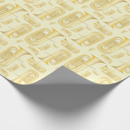 Papier Cadeau Tuba Musician Band Enseignant Papier d'enveloppeme