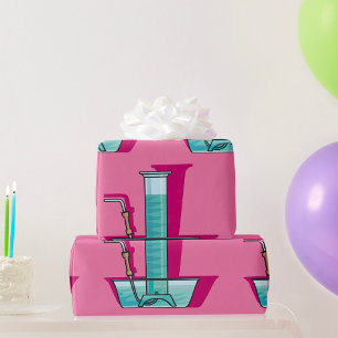 Papier Cadeau Tube de test scientifique