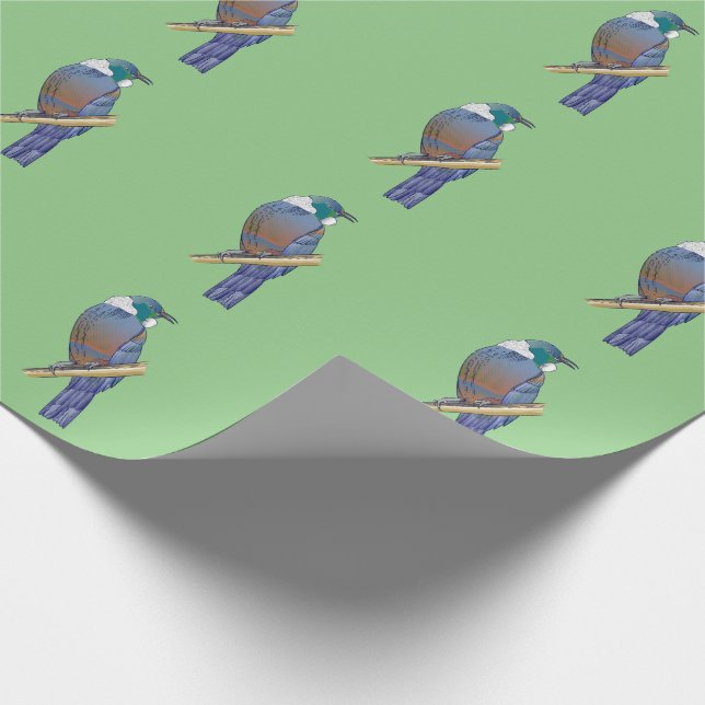 Papier Cadeau Tui New Zealand Bird (Coin)