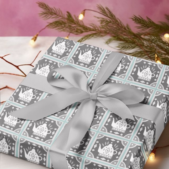 Papier Cadeau Tuiles de théière Scandia III (Créateur téléchargé)