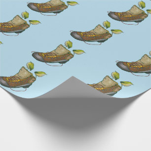 Papier Cadeau Tuke en métal sur une botte de randonnée