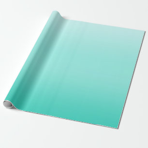 Papier Cadeau turquoise lumière fraîche niveaux gradués