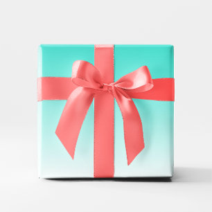 Papier Cadeau Turquoise Ombre