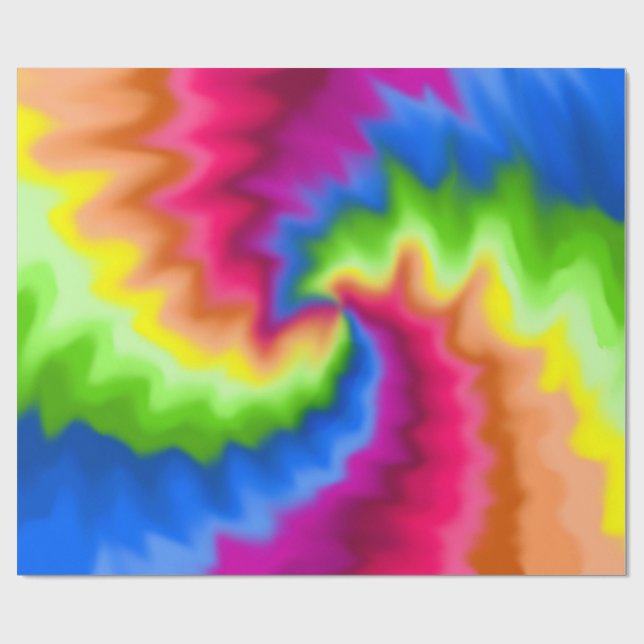 Papier Cadeau TyeDye (Plat)