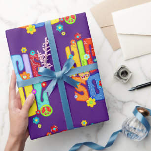Papier Cadeau Typographie amusante - HIPPIE SOUL 1