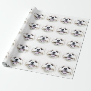 Papier Cadeau Tzu de sourire de shih