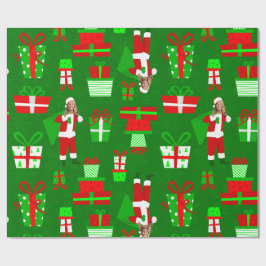 Papier Cadeau ugly christmas Marjorie Taylor Greene santa