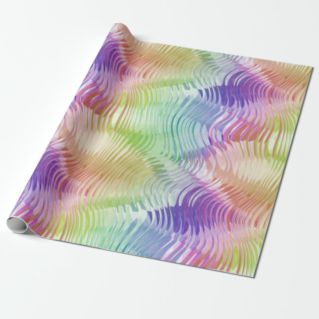 Papier Cadeau ultradeluxe à ondes pluviales : (Déroulé)