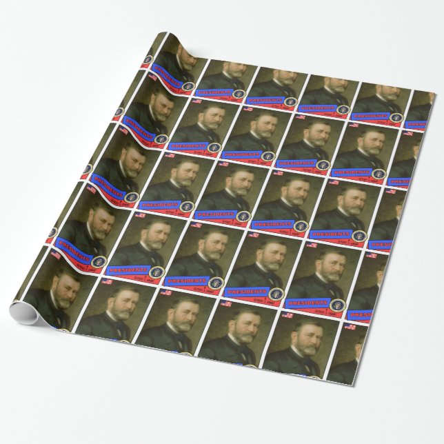Papier Cadeau Ulysses S. Grant Carte De Baseball (Déroulé)