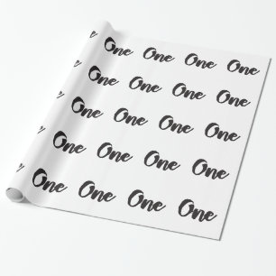 Papier Cadeau Un 1er anniversaire Art Premier anniversaire Mon 1