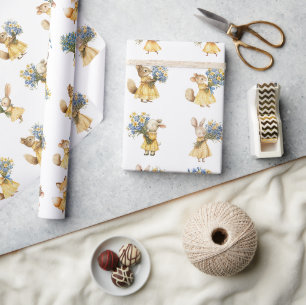 Papier Cadeau Un Baby shower animal un peu Fleur sauvage