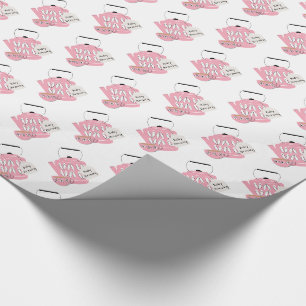 Papier Cadeau Un Bébé Brasse Bébé Fille Douche Déchets Raff