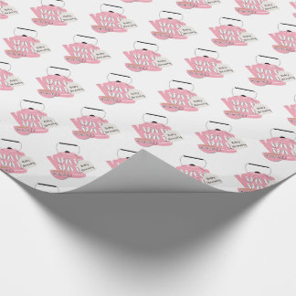 Papier Cadeau Un Bébé Brasse Bébé Fille Douche Raffle