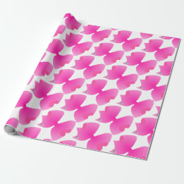 Papier Cadeau Un bon nombre de grands arcs assez roses - cadeau