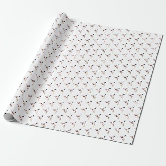Papier Cadeau Un brillant néoplasticisme Art Monogramme. Lettre  (Déroulé)