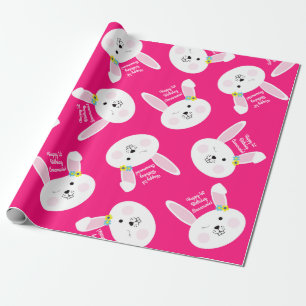 Papier Cadeau Un certain lapin est l'une ?ère fête