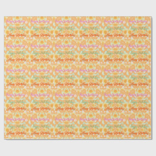 Papier Cadeau Un joyeux anniversaire moderne