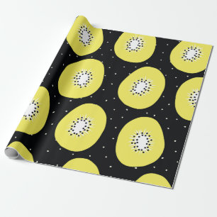 Papier Cadeau Un kiwi motif sans couture. Poignée