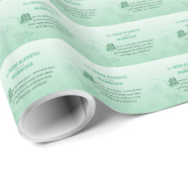 Papier Cadeau Un Mariage irlandais qui félicite