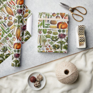 Papier Cadeau Un mode de vie sain produit des légumes