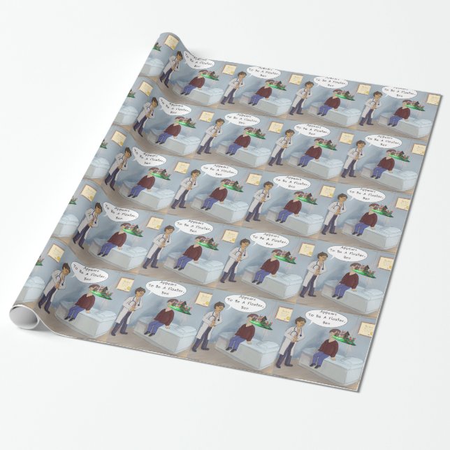 Papier Cadeau Un Ophtalmologiste Trouve Un Flotteur Oeil De Para (Déroulé)