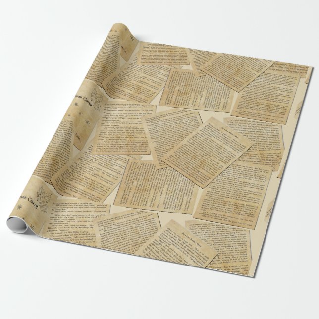 Papier Cadeau Un papier d'enveloppement de carol de Noël (Déroulé)