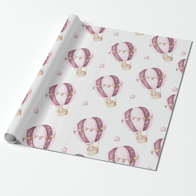Papier Cadeau UN premier papier d'emballage d'anniversaire (Déroulé)