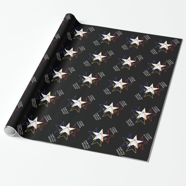 PAPIER CADEAU UN SALUT AUX MILITAIRES (Déroulé)