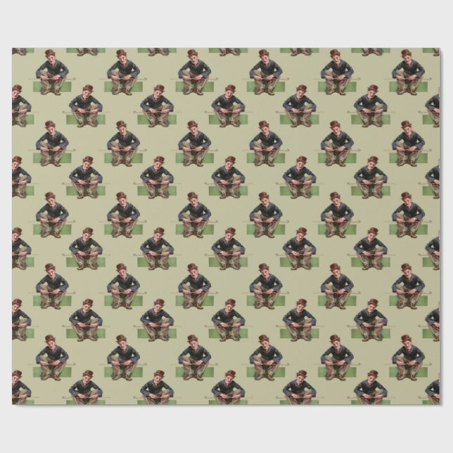 Papier Cadeau Un tramp très triste (Plat)