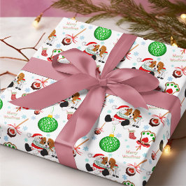 Papier Cadeau Un très joyeux enveloppement de Noël du roi Charle