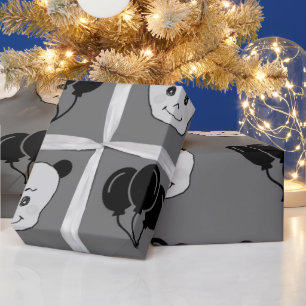 Papier Cadeau Un visage souriant dudu