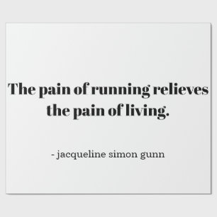 Papier Cadeau Une citation inspirante pour les coureurs
