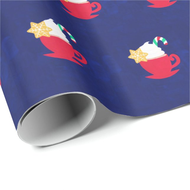 Papier Cadeau Une Coupe de 'Tis The Season' (Coin rond)