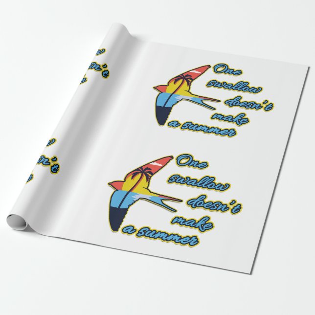 Papier Cadeau Une hirondelle ne fait pas un été (Déroulé)