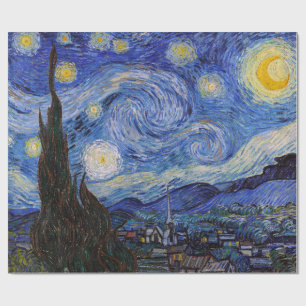 Papier Cadeau Une nuit étoilée : Saint Remy par Vincent Van Gogh