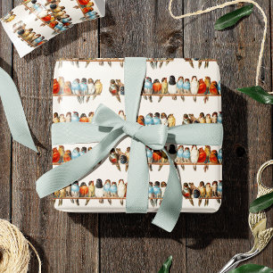 Papier Cadeau Une perche d'oiseaux Illustration de la perche Vin