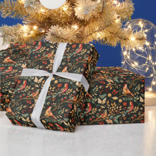 Papier Cadeau Une perdrix dans un arbre à poires Noël