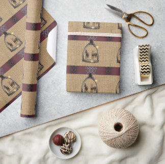 PAPIER CADEAU UNE VUE À TRAVERS LES ÉTRIERS