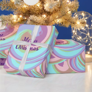 Papier Cadeau Unicorn Swirl (texte de Personnaliser)