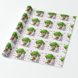 Papier Cadeau Unicorn & Woodland Friends Envelopper papier migno