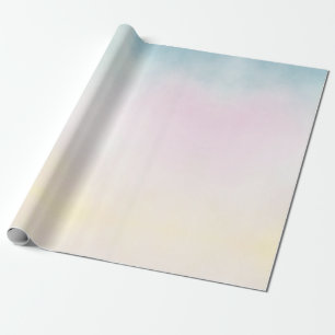 Papier Cadeau Unicorne Aqua Rose Yellow Tie Dye