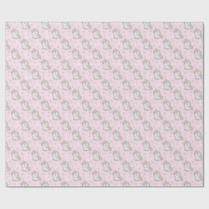 Papier Cadeau Unicorne magique   Pastel Rainbow Party
