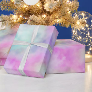 Papier Cadeau Unicorne violet rose Aqua Blush