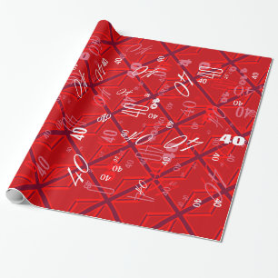 Papier Cadeau Union Jack rouge
