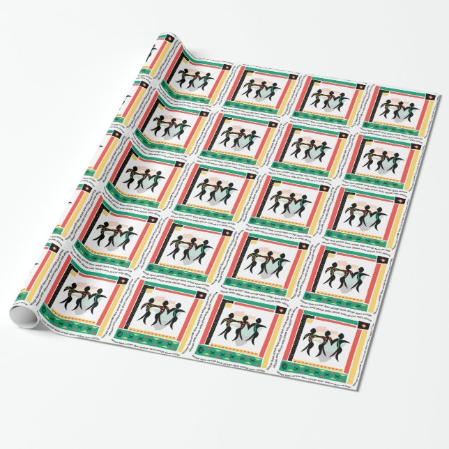 Papier Cadeau Unité de Kwanzaa (Déroulé)
